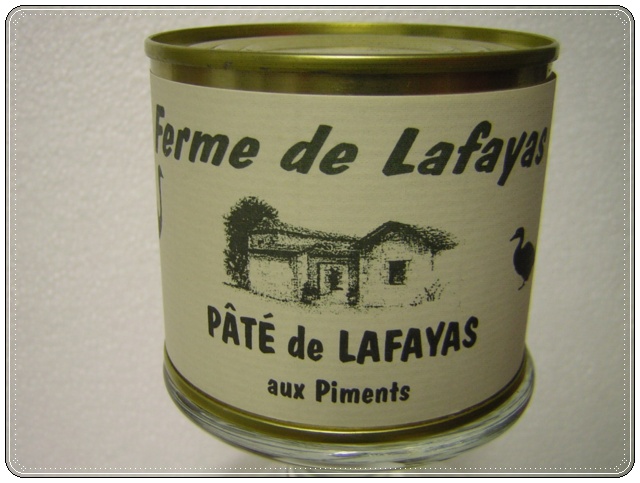 Pat de Lafayas aux piments 190g